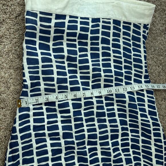NWT Island Company 100% Linen Hydra Dress Sz XS Blue White Seabed - Picture 13 of 14